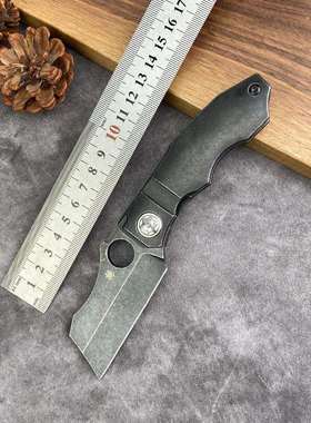 跨境蜘蛛野营求生钛柄工具S35VN钢随身携带钥匙扣EDC工具户外运动