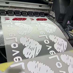 厂家直销30/60卷筒白墨打印膜T恤dtf film冷热撕单双面转印烫画膜