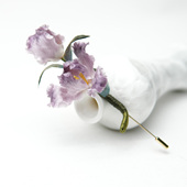 绒艺 配饰 轻奢中国风胸花新中式 鸢尾 非遗绒花胸针高端精致时尚