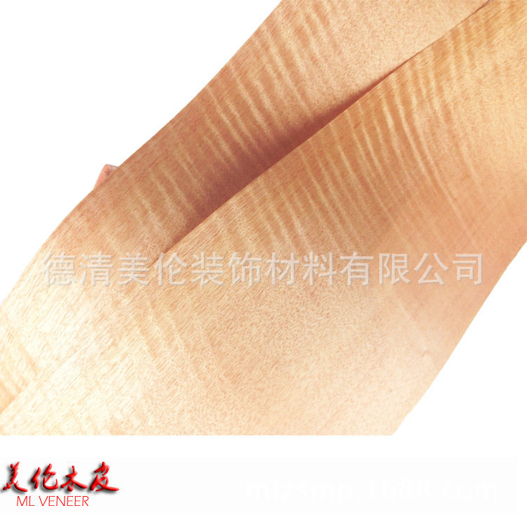 德清天然木皮 原木刨切 高档红影木皮 杂木影 家具橱柜装饰木皮