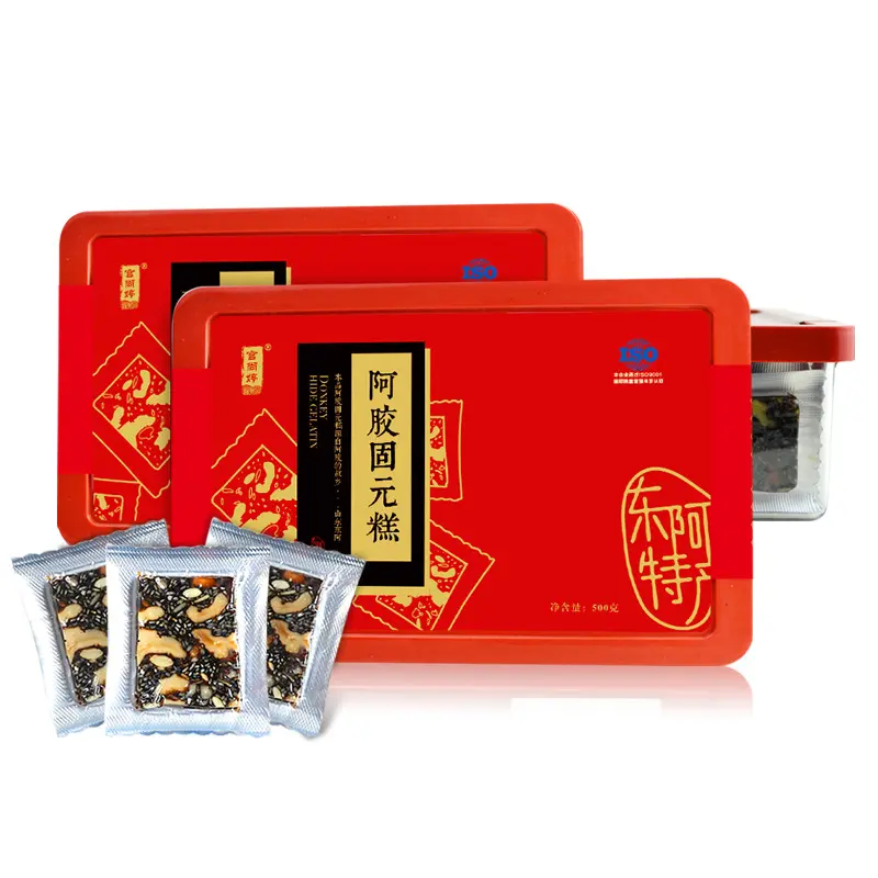 山东阿胶糕块片阿胶固元糕女士阿娇500g阿胶膏东 阿胶原厂