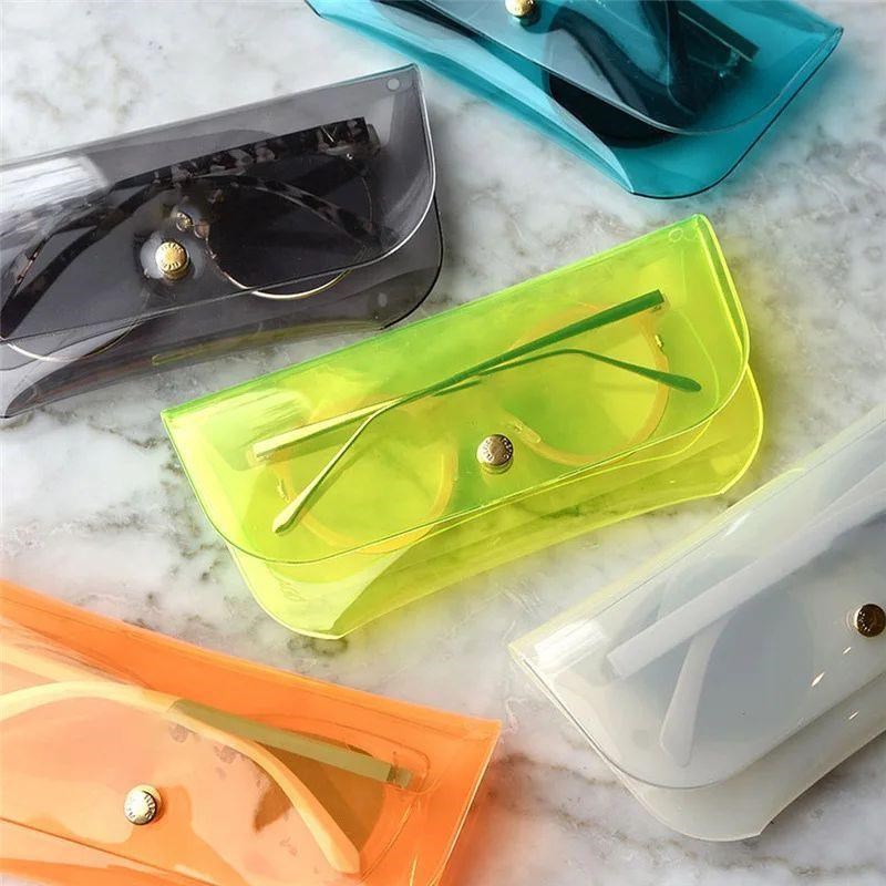 Transparent Laser Sun Glasses Soft Case LGlass Spectacle Cos