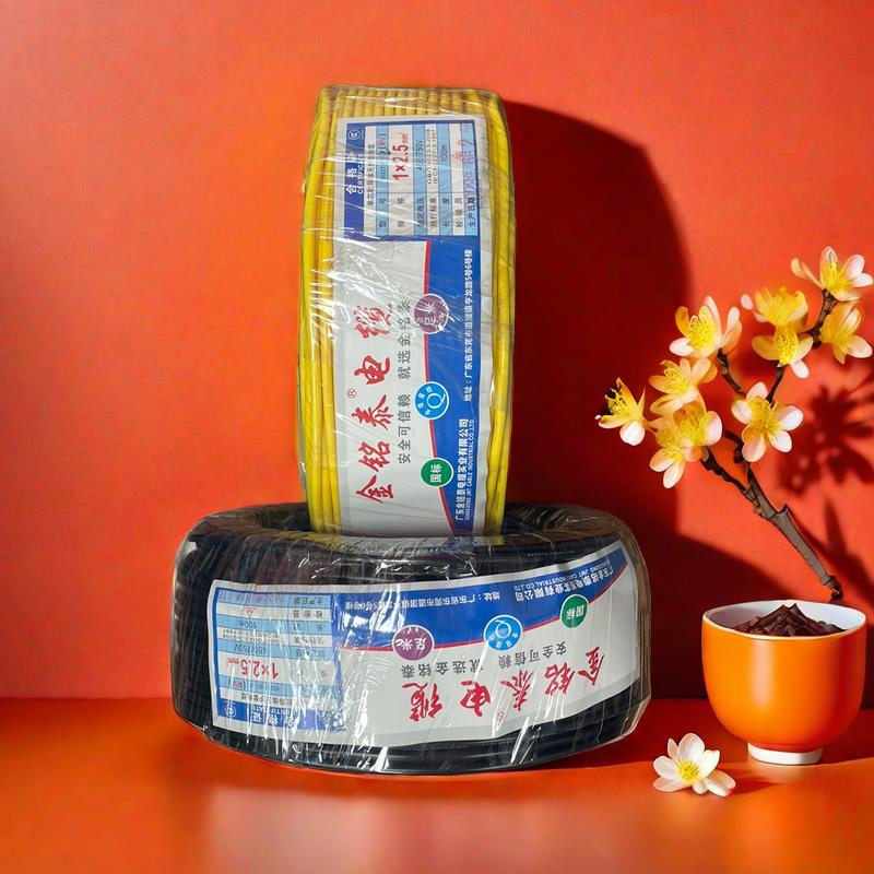 国标金铭泰单芯多股软电线RV4平方软线6平纯裸铜线芯电子线3C认证