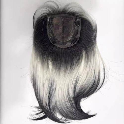 【黑白泰国猫】不用戴发网的泰国猫假发头顶假发片辣妹新款高颅顶