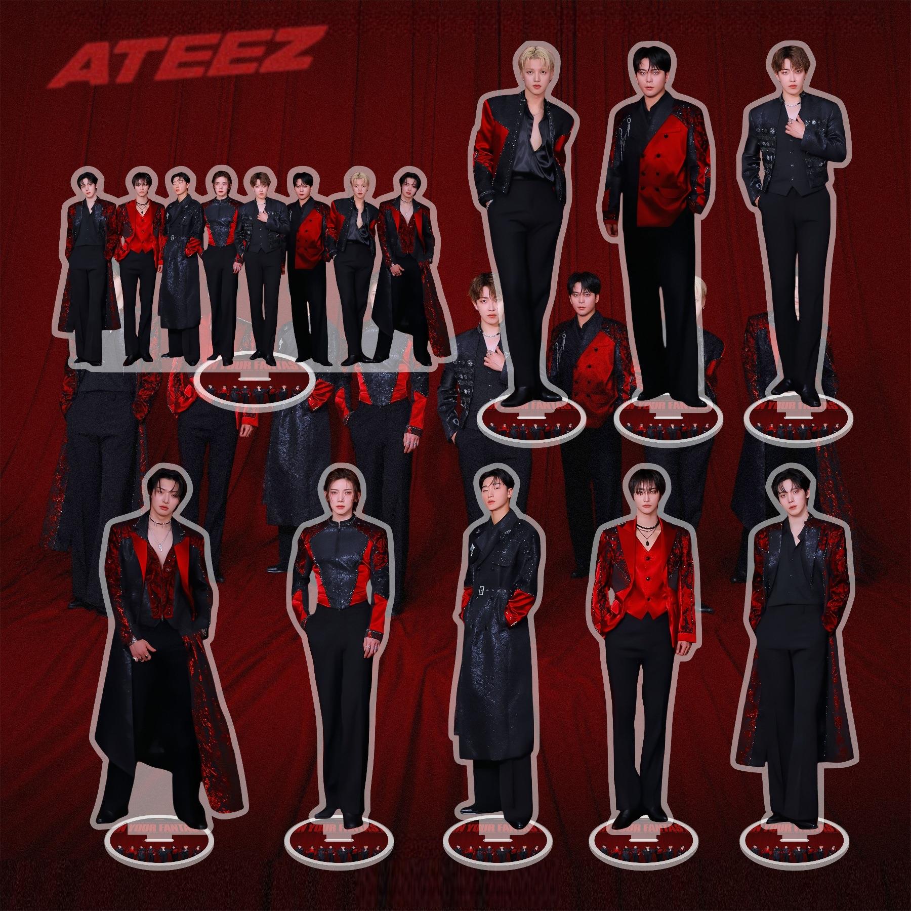 25年 ATEEZ新款亚克力双面15cm立牌桌面摆件明星周边 KPOP