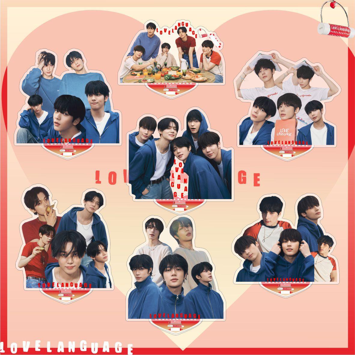 Txt男团新单曲新款亚克力双面立牌桌面摆件明星周边同款崔然竣