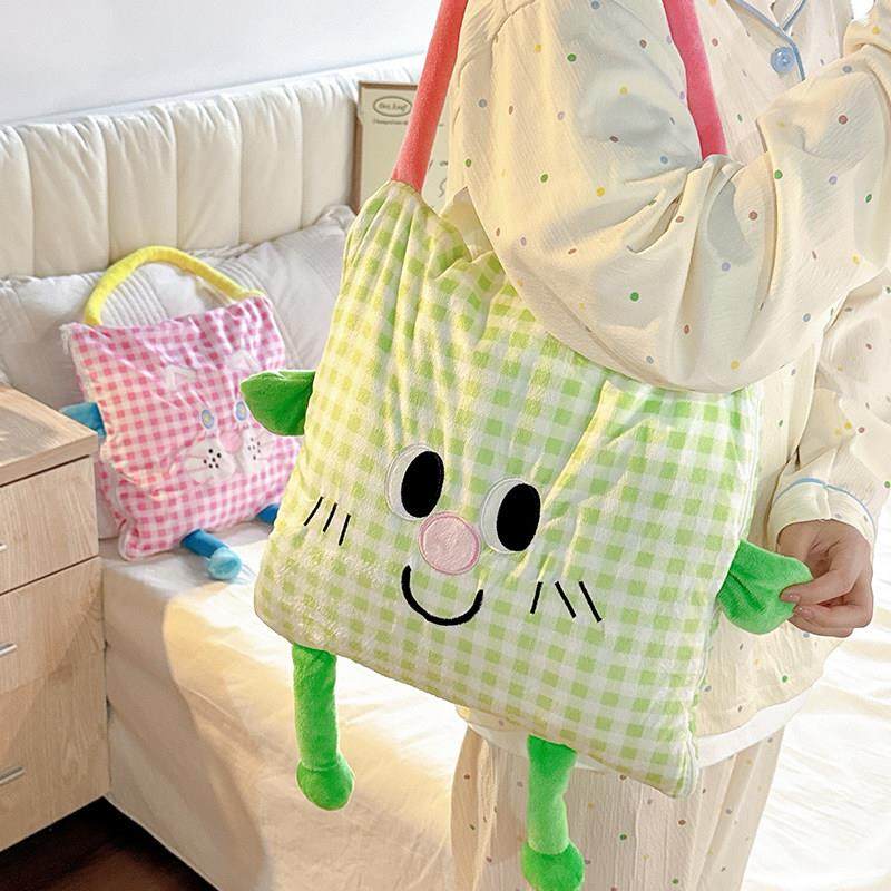 可爱表情抱枕毯子二合一被子两用办公室午睡盖毯沙发客厅空调毛毯,居家布艺,抱枕被,淘宝优惠券,粉丝福利购,淘宝优惠卷