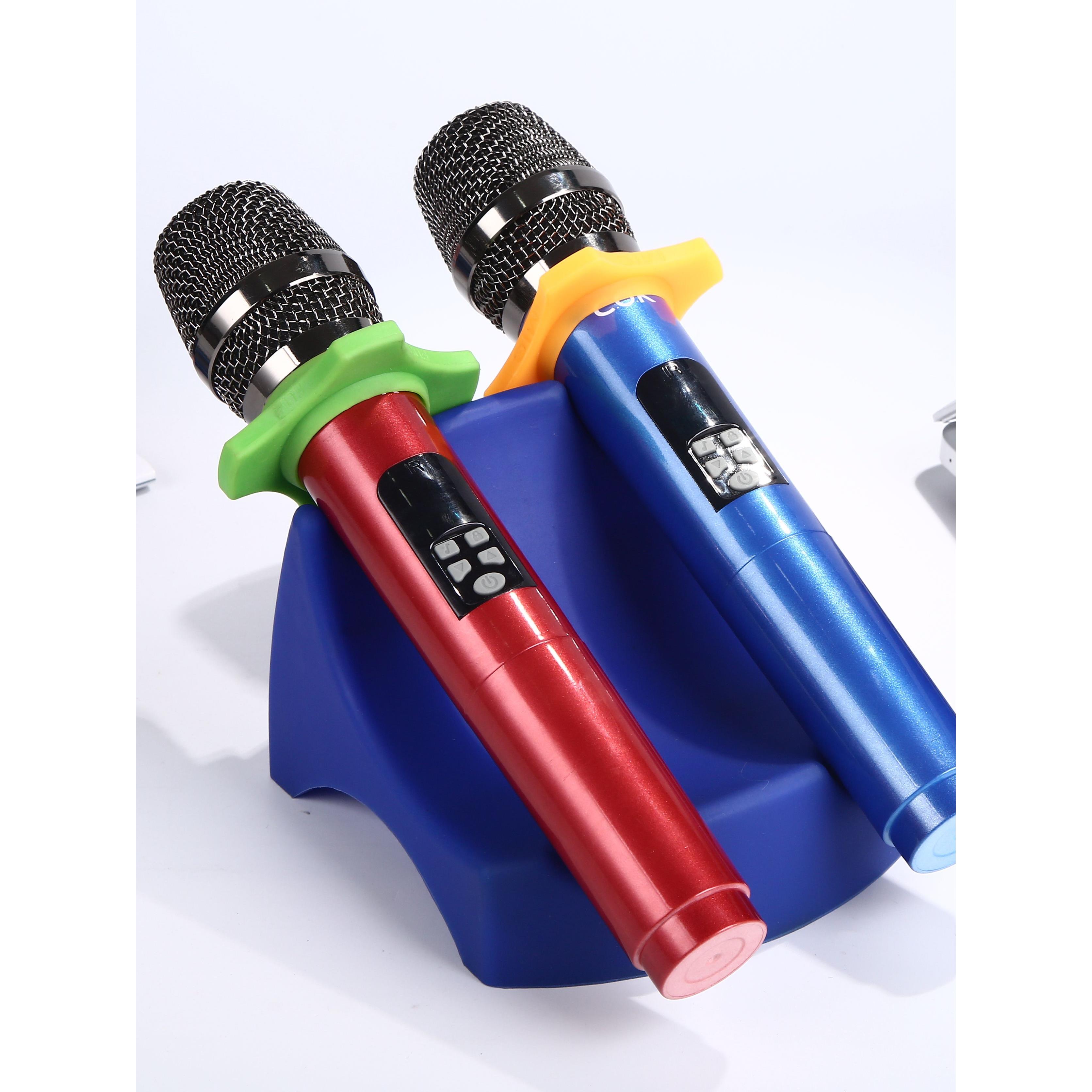 新款水晶话筒架桌面ktv用品麦架麦克风支架无线话筒座水晶座台式