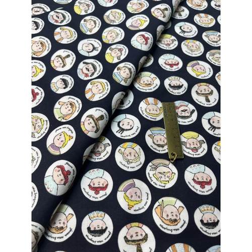 多规格205号棉布数码印花卡通娃娃袋服装手工DIY