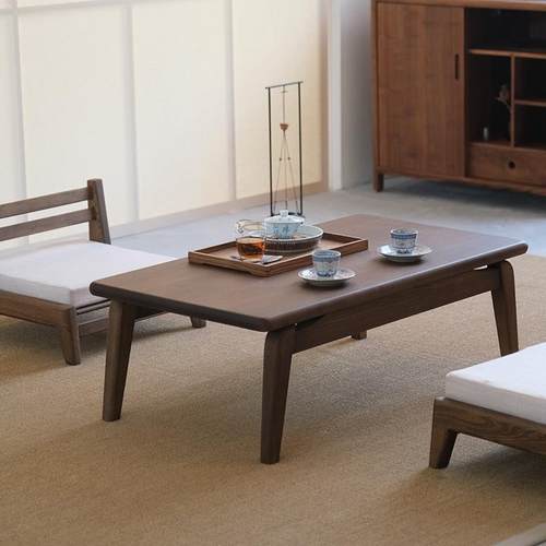 博悦老榆木小桌子飘窗阳台实木炕桌榻榻米小茶几简约矮桌日式茶几