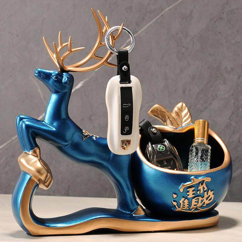 门口放钥匙神器挂创意入户进门口鞋柜玄关放钥匙收纳摆件鹿装饰品,家居饰品,落地摆件,淘宝优惠券,粉丝福利购,淘宝优惠卷