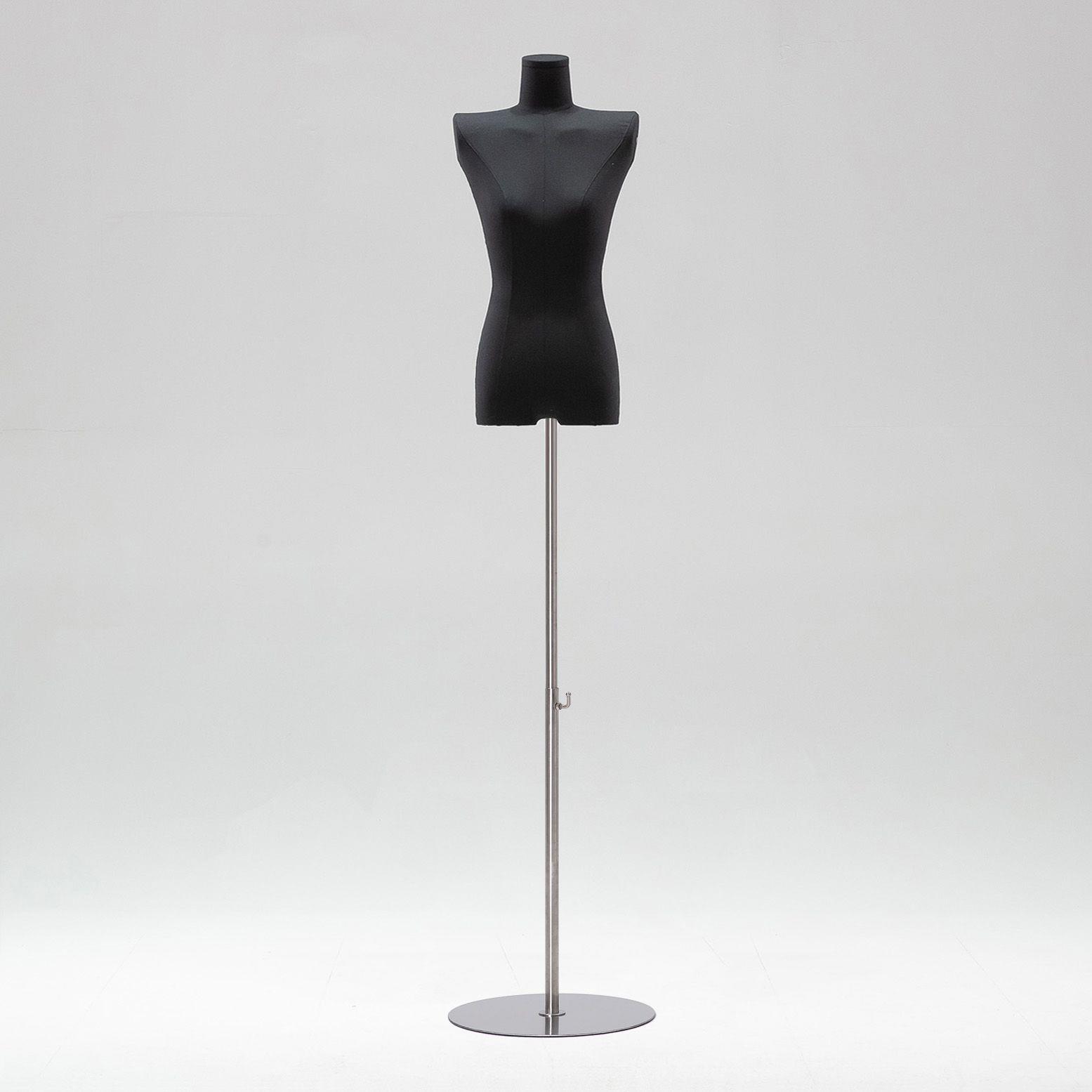 服装店韩版黑色平肩模特道具女半身直角肩小胸人台人偶橱窗展示架