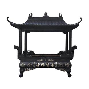 寺庙铸铁烧大香炉室外户外黄铜大型长方形大号特大号祠堂庙上香炉