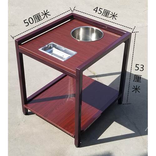 麻将机小茶几茶水架棋牌室茶楼角几边几专用茶水台置物架小桌配件