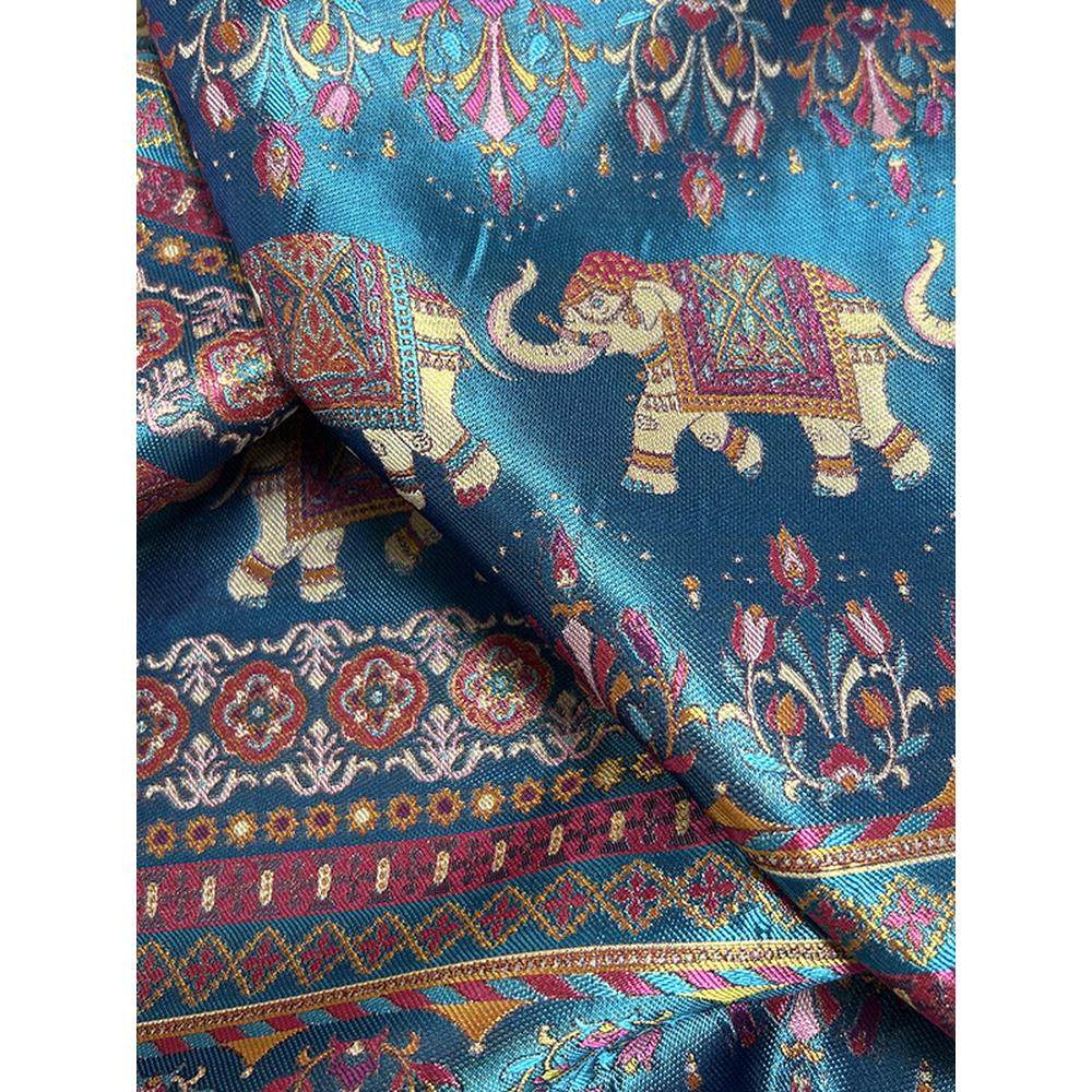 太平有象提花面料新中国风民族风格马甲服装旗袍服装面料蜀锦古风