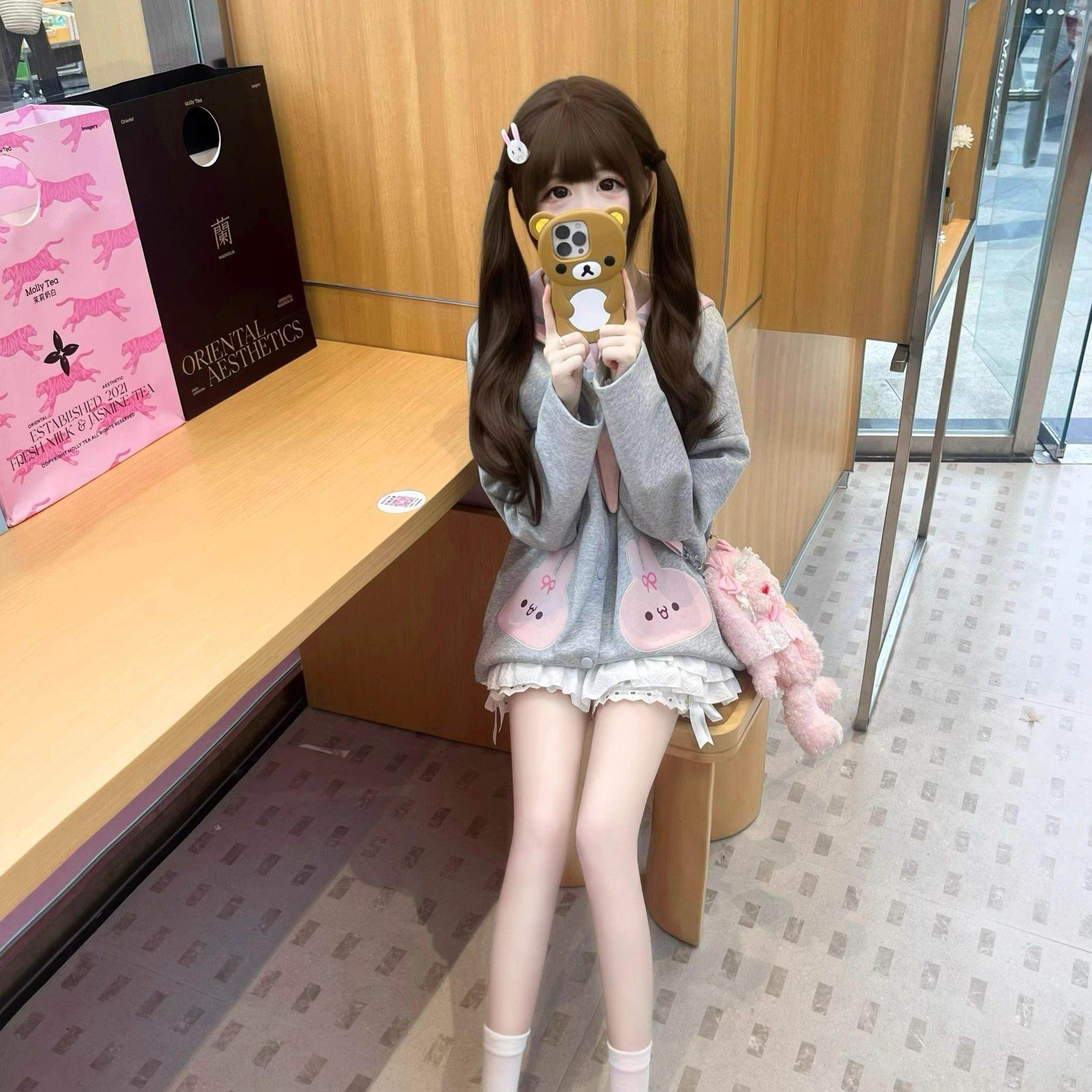 布丁兔假发女长发网红日常lolita长卷发自然齐浏海全头套jk少萝,美发护发/假发,日常整顶假发,淘宝优惠券,粉丝福利购,淘宝优惠卷