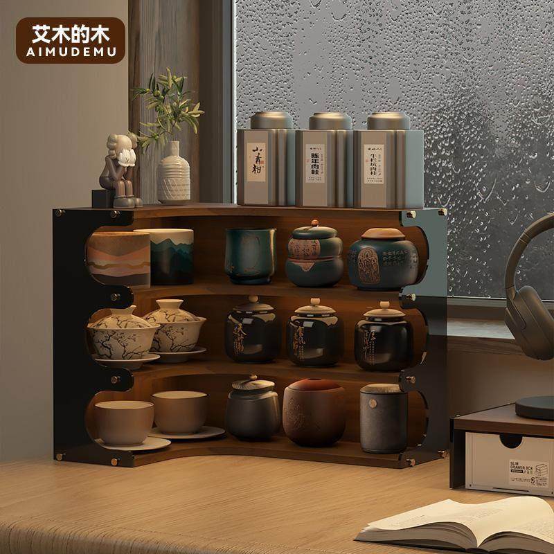 黑胡桃厨房拐角杯子收纳置物架杯子展示架桌面转角杯架茶具展示架,家庭/个人清洁工具,杯架,淘宝优惠券,粉丝福利购,淘宝优惠卷
