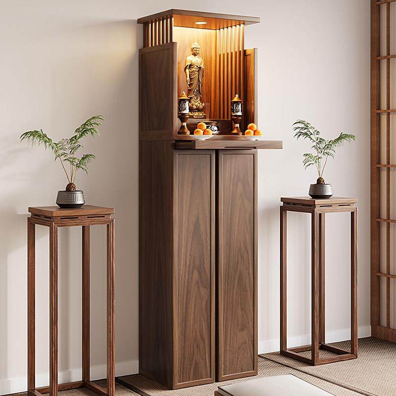 实木佛龛供桌神台黑胡桃木佛龛柜神龛供奉台家用菩萨财神爷柜子,住宅家具,佛柜/佛龛,淘宝优惠券,粉丝福利购,淘宝优惠卷