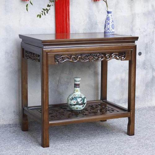 特价实木花架桌子鱼缸盆景架摆件奇石架茶几花几中式茶桌客厅边几