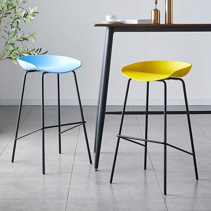 现代简约高脚凳家用吧台椅靠背前台高脚椅子塑料吧椅创意铁艺吧凳,住宅家具,家用高脚椅,淘宝优惠券,粉丝福利购,淘宝优惠卷