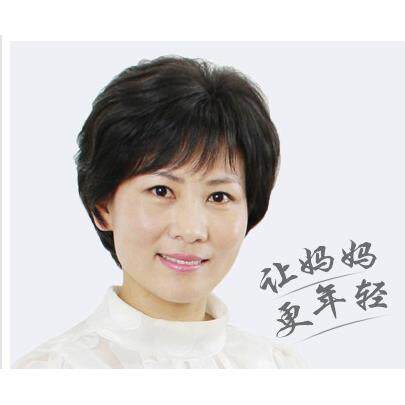 假发女短发透气自然微卷中老年妈妈款逼真假发短直发真人发假头套