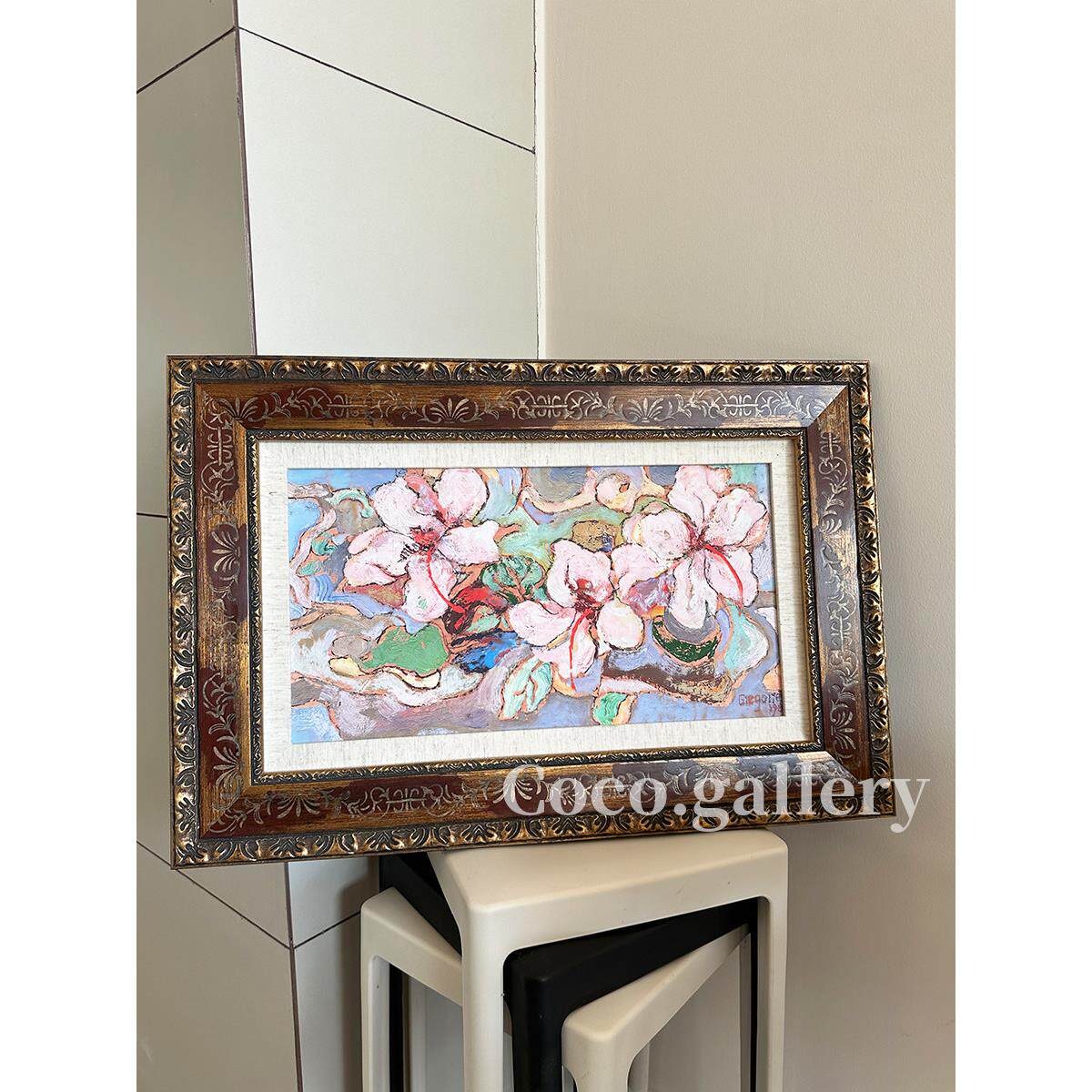 可可的画廊繁花中古小众法式混搭风花卉装饰画客餐厅咖啡厅挂画