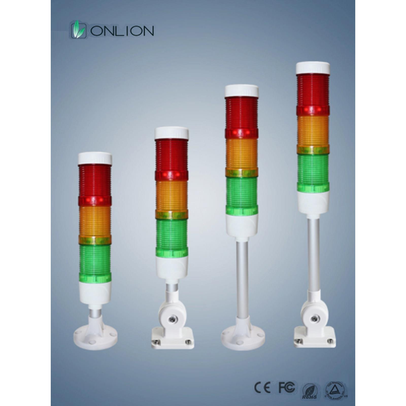 欧恩ONN三色警报警示灯机床信号塔灯24V设备声光指示灯M45i-i1