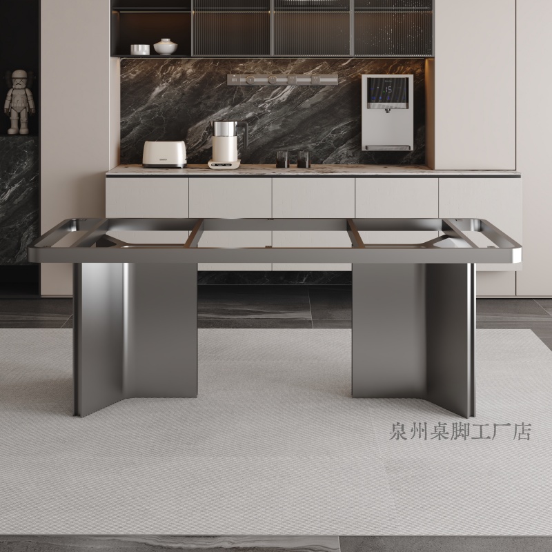 轻奢长方形定制不锈钢碳素钢桌腿