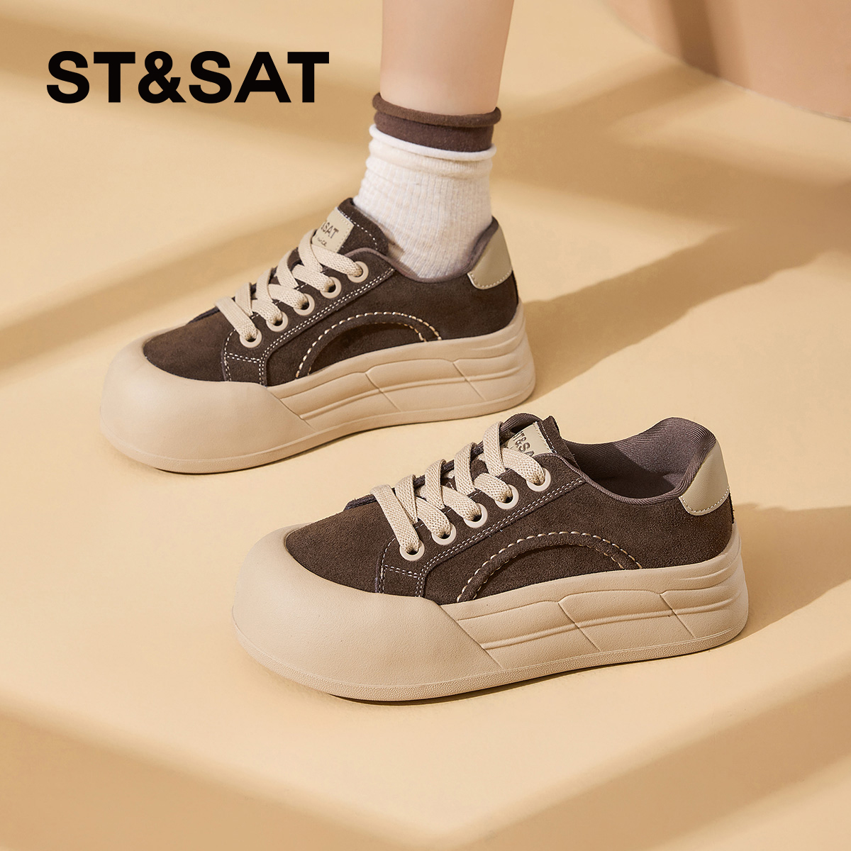 星期六2025新款秋季休闲板鞋