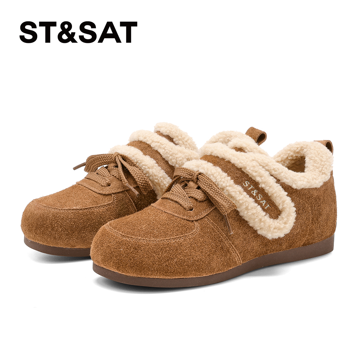 星期六真皮勃肯鞋冬季保暖