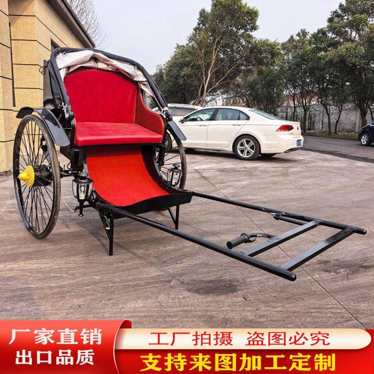 黄包车双人老上海民国人力复古黄包车人力可拉景区酒店摆件