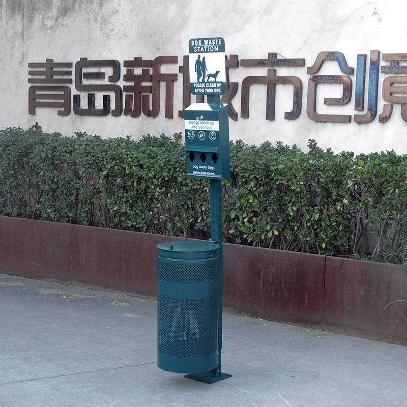 宠物垃圾桶 户外宠物粪便桶 公园拾便器 清洁便箱镀锌板猫狗便桶