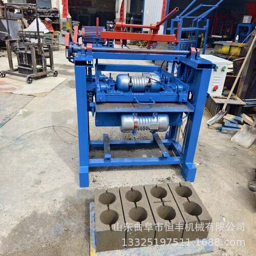 半自动料斗式免烧液压砖机4-40小型水泥免烧空心砖机混凝土水泥