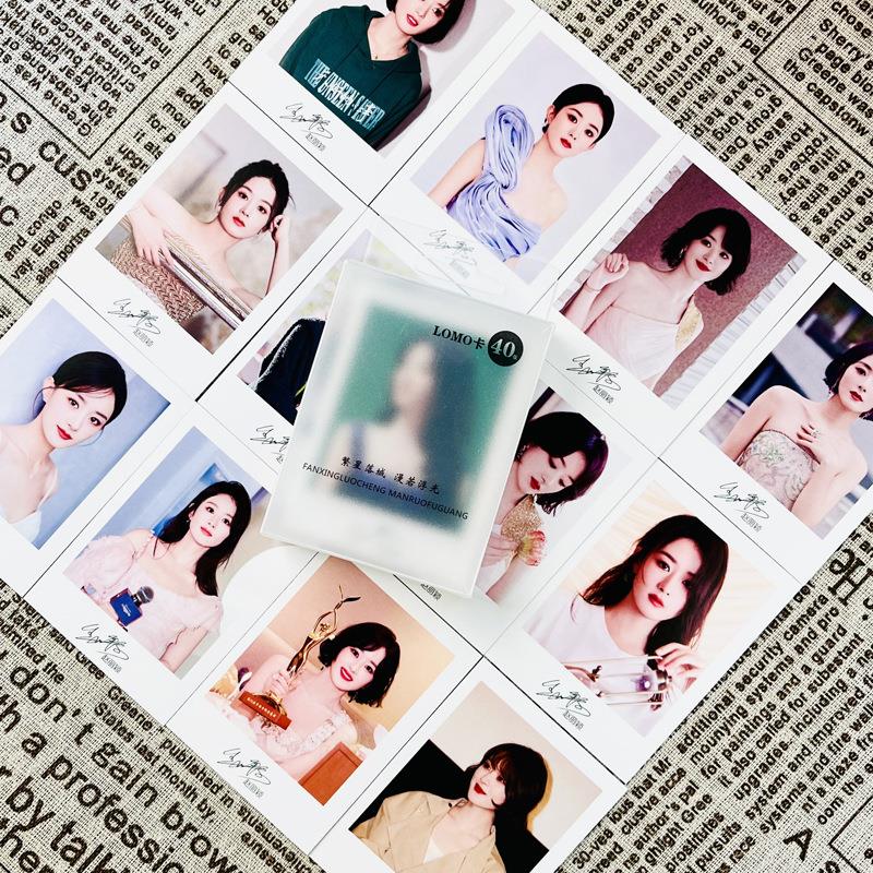 赵丽颖LOMO卡40张小卡创意留言卡学生贺卡高清拍立得精美明信片