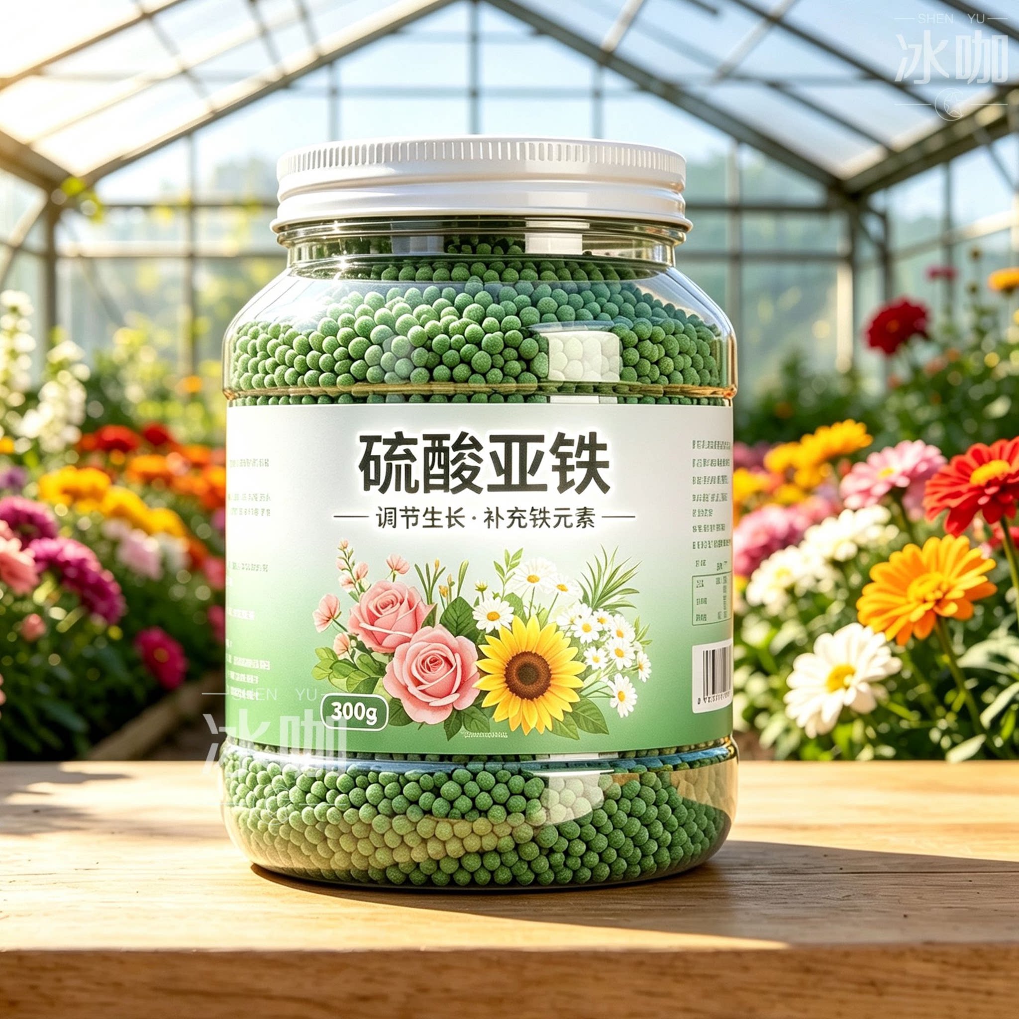 硫酸亚铁花用酸性茉莉栀子花花卉茶花通用型优质室内铁肥养花肥料