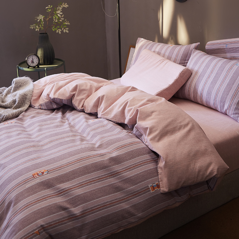 加厚保暖全棉双面磨毛被套单件定制纯棉双面棉绒床笠床单枕套单件