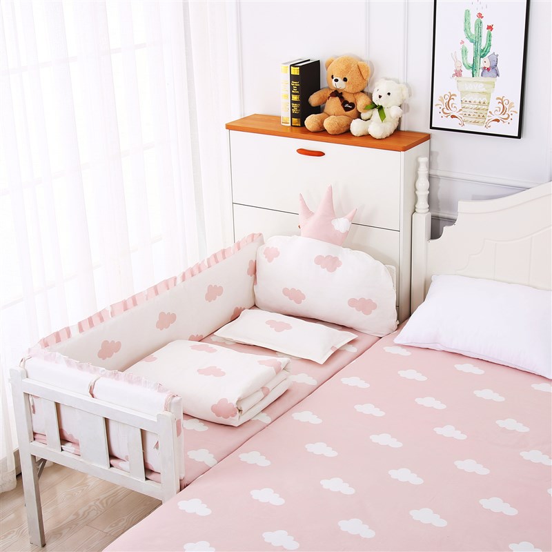 婴儿床围栏软包床围儿童拼接床围套件纯棉防撞宝宝床头软包可定做