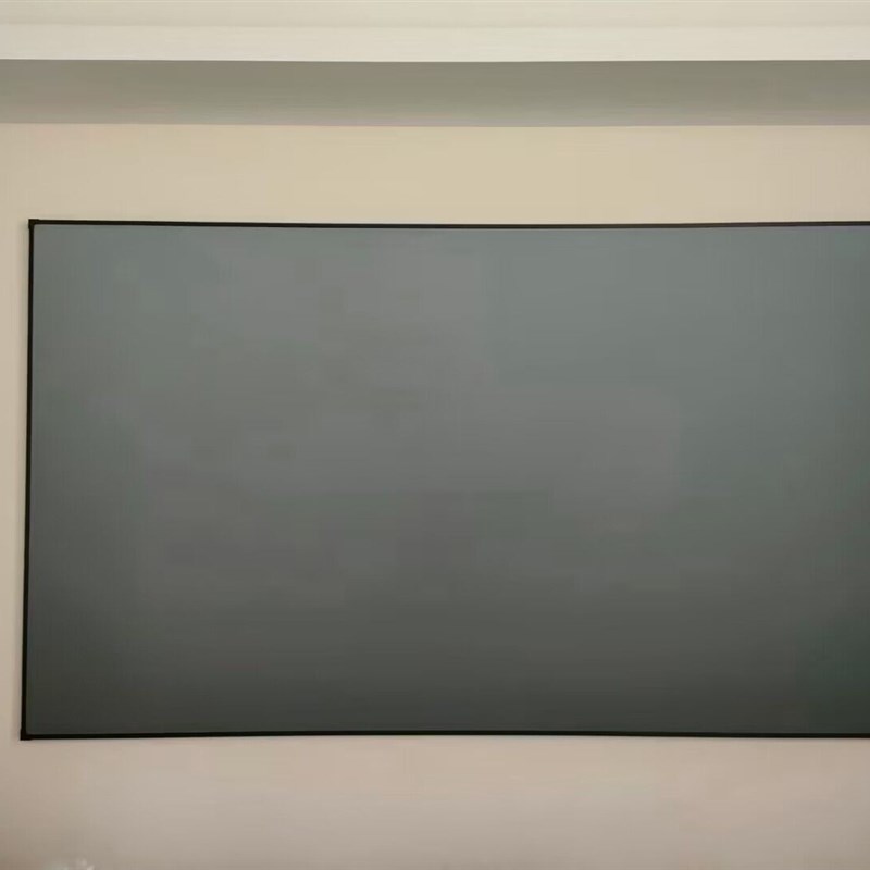 9mm超窄边框画框投影幕布100寸150寸家用3D4K灰晶抗光幕金属画框