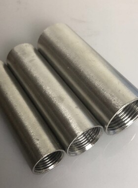 304不锈钢加长内丝直接DN32 40 50内螺纹直通圆管焊接内丝2寸100