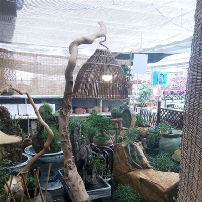 包邮特色竹枝鱼篓灯罩 鱼篓罩子 装饰竹罩 鱼篓子 55X45CM