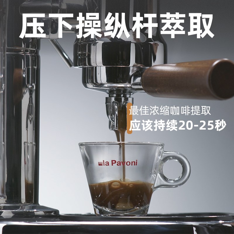 意大利La pavoni咖啡机拉帕瓦尼LPQ家用意式浓缩奶泡拉杆手动萃取