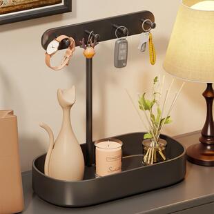 德国门口玄关钥匙盒收纳摆件入户进门放鞋柜上置物架挂架客厅桌面