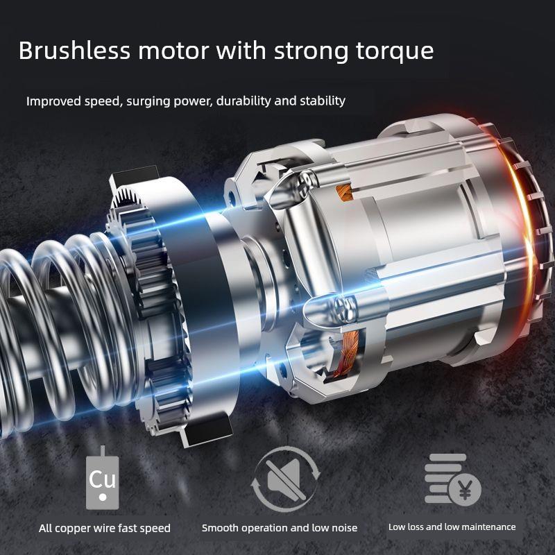 高扭矩无刷电动扳手锂电池可充电冲击扳手汽车修理脚手架木工套筒