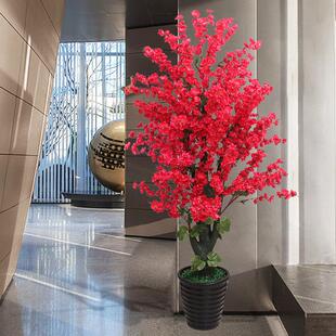 彷真植物假盆栽装饰树摆设客厅摆件大塑料花落地假花大型彷生绿植