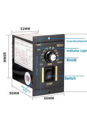 电机调速器220V三力Us-526W-400W正反向控制交流减速电机电机开关