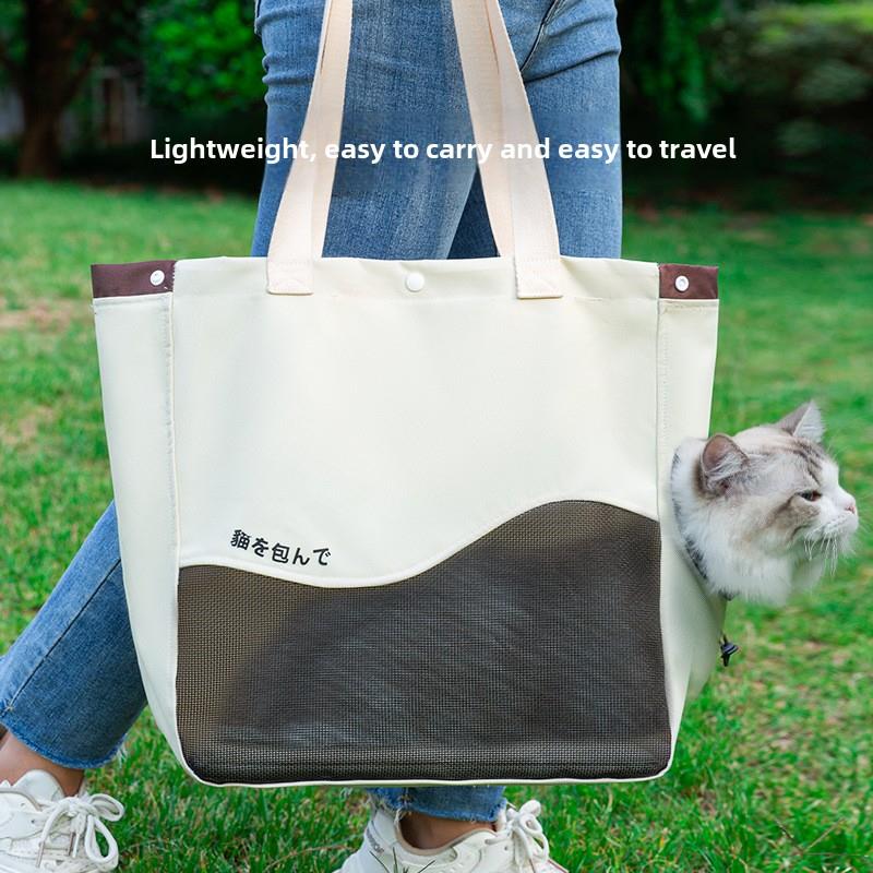 采购产品猫袋，肩袋，小型和中型狗便携袋，宠物透气大容量斜挎包