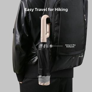 米白色反向折叠 加厚和加强 晴天和 扩大 2025新型全自动伞扣