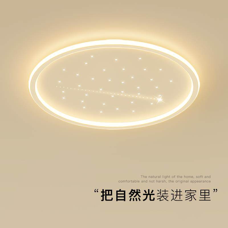 创意卧室灯现代简约LED吸顶灯客厅灯星空灯饭厅房间2026新款灯具