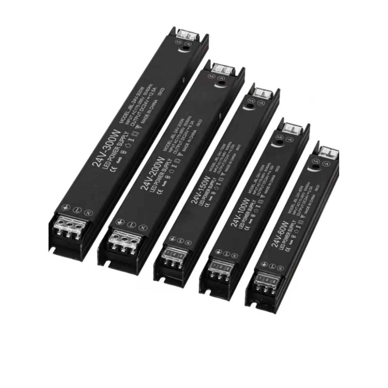 LED超窄长条开关电源220V转24V灯带静音变压器超薄火牛驱动控制器