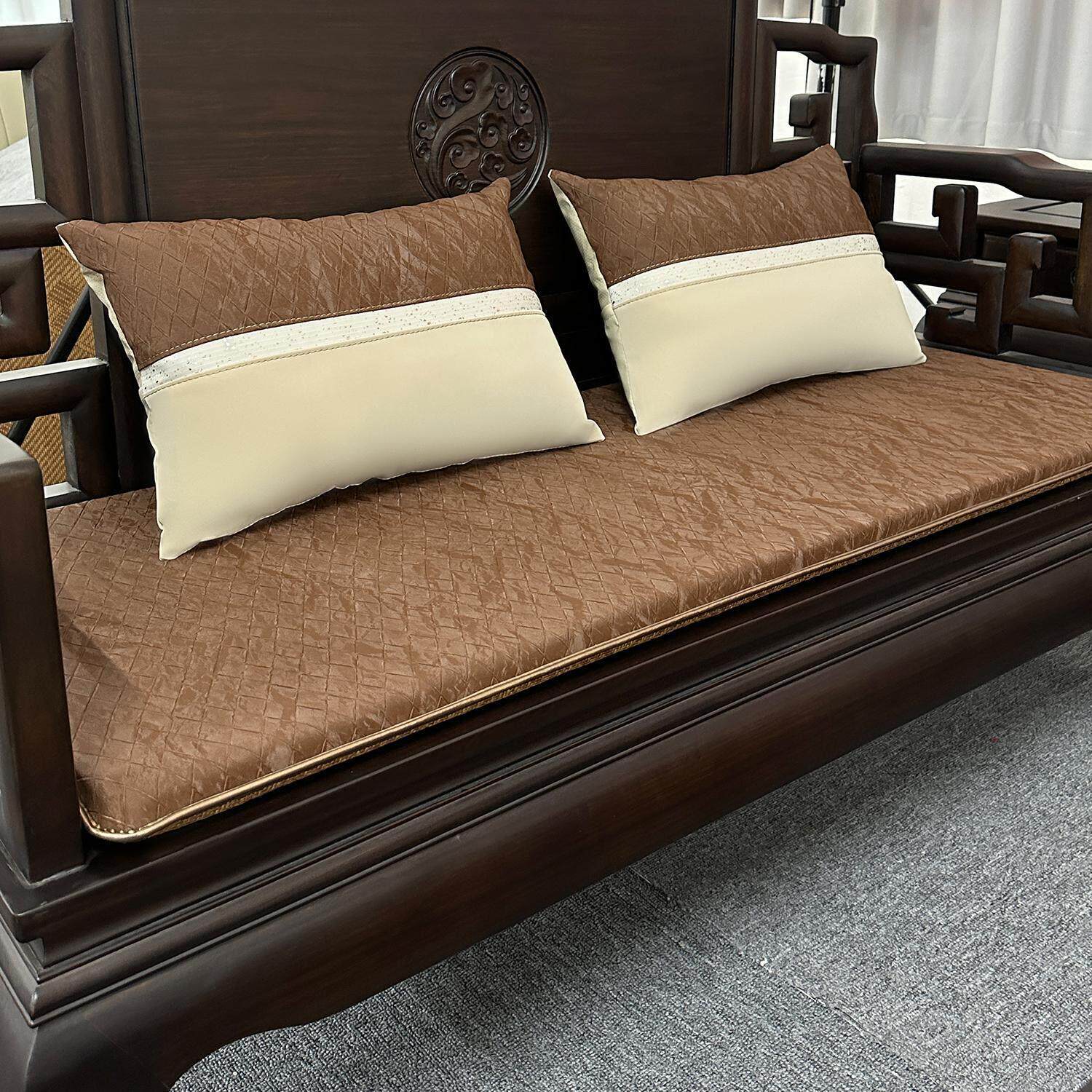 新中式红木沙发坐垫四季通用高端实木椅茶椅弹力座垫防滑两用定制